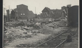 Parowozownia kaliska. 4 sierpnia 1945 r.